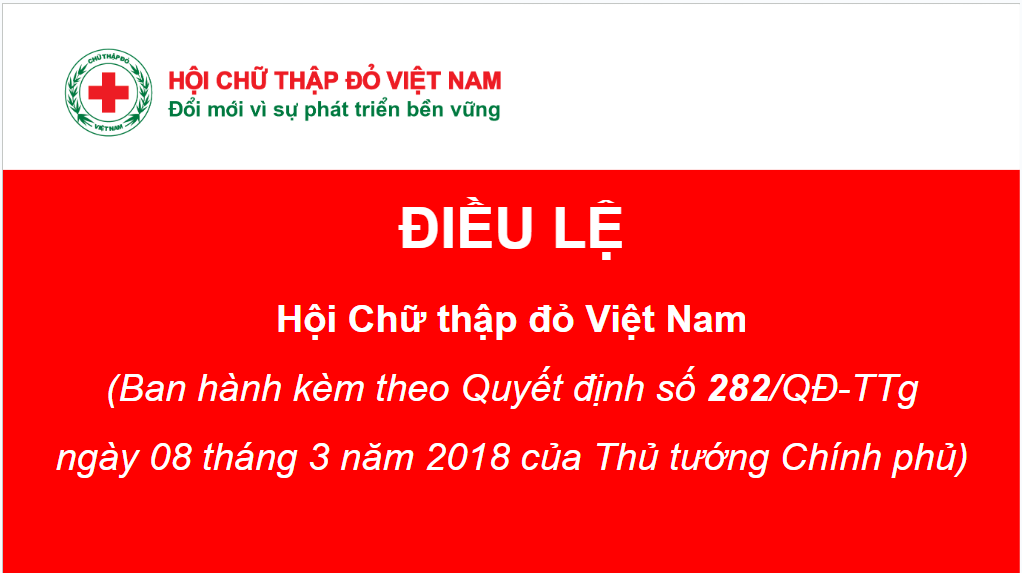 Điều lệ Hội Chữ thập đỏ Việt Nam